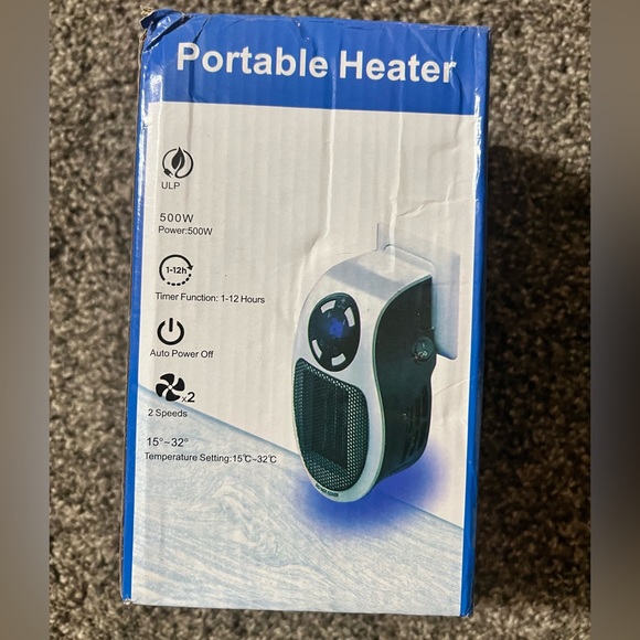 NWT Wall Plugin Portable Heater with remote control - Picture 10 of 13